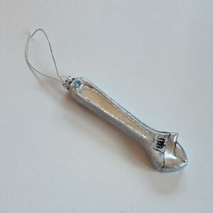 Christmas Ornament - Silver Wrench Ornament